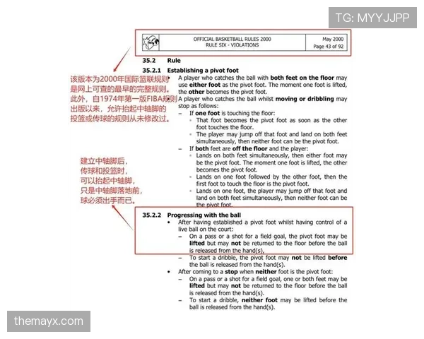 篮球走步违例规则详细解析：中枢脚确立与移动限制说明